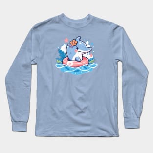 A young dolphin enjoying its summer vacations Long Sleeve T-Shirt